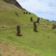 This extinct volcano on Easter Island served as the quarry for constructing moai and gives you a small glimpse of the process, if not the how it worked. At least 400 have been counted in some stage of construction on the outer rim and inside the crater.