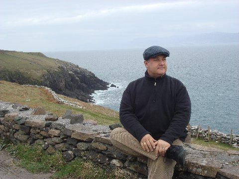 MPS sitting on a ledge overlooking the ocean.