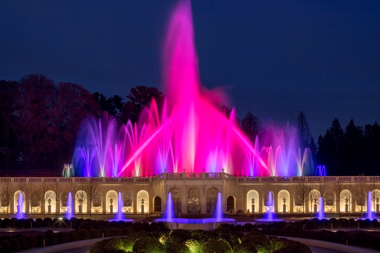 Longwood Gardens Illuminated Fountains, Wilmington, DE Photo by Daniel Traub