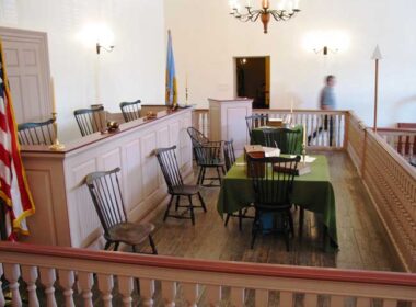 Olde New Castle's courthouse oversaw underground railroad court cases. Photo by Victor Block