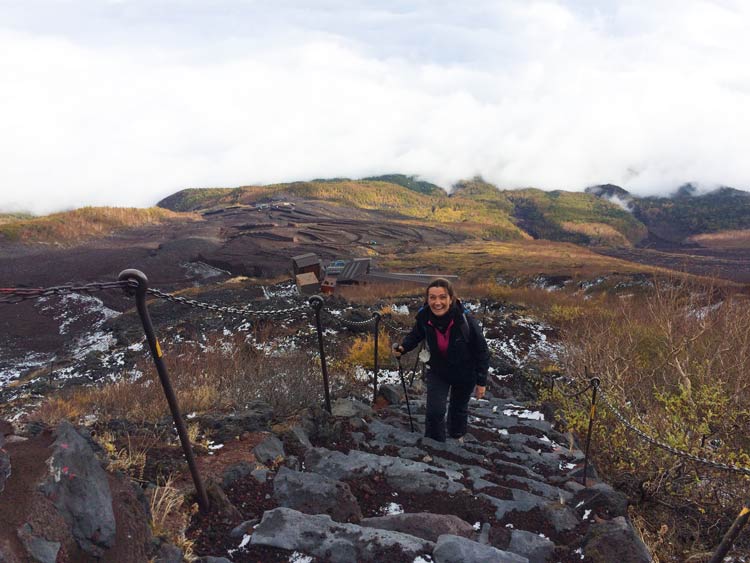 Climb Mount Fuji in the off season to avoid the crowds. Photo by Chikako Hayashi