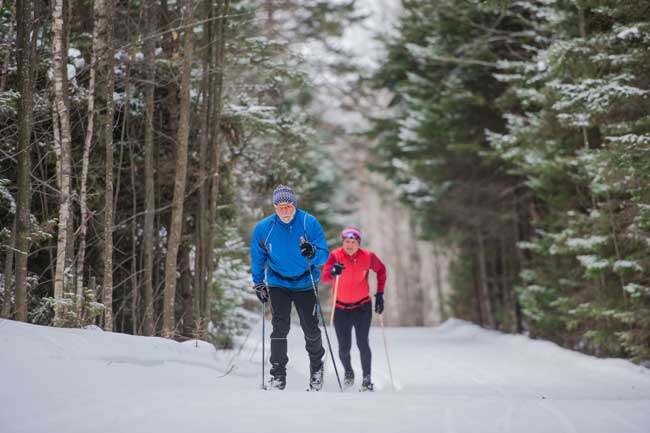 Cross-country skiing in Quebec. Photo by Jimmy Vigneux