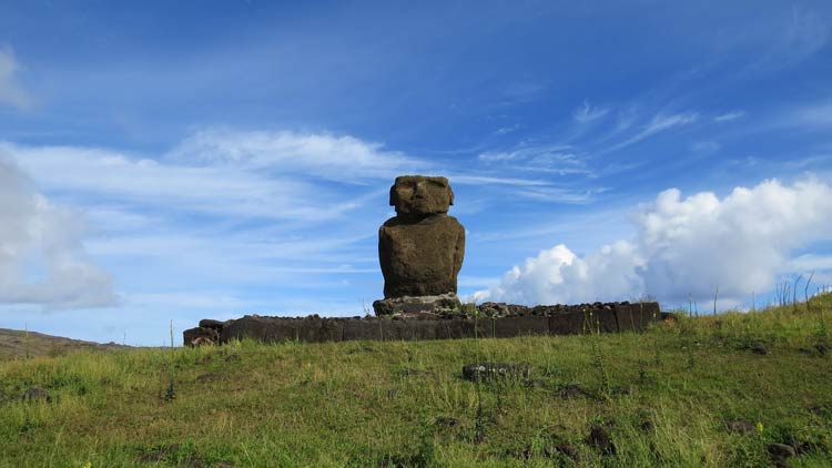 Ah Ature Huki is located at Playa Anakena on Easter Island. Photo by Kim Foley MacKinnon