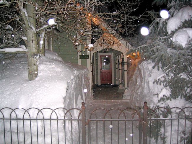 A house on Elk Ave. in a big snow year, 2008. Photo by Claudia Carbone