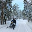 Snowmobiling in Quebec. Photo by Janna Graber