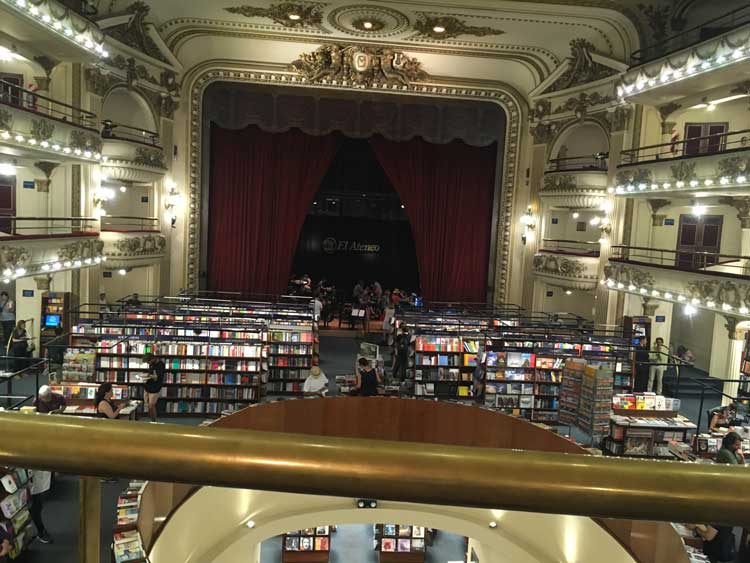 El Ateneo in Buenos Aires, Argentina. Photo by Megan Webber