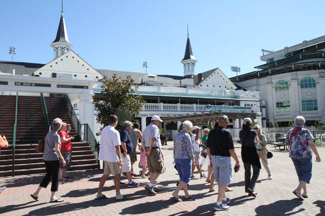 Frequent walking tours of Churchill Downs take place all year, courtesy of the on-site Kentucky Derby Museum.