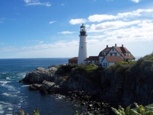 Portland Head Light is one of eight operating lighthouses along the 3,500-mile Maine coast. Photo by Janna Graber