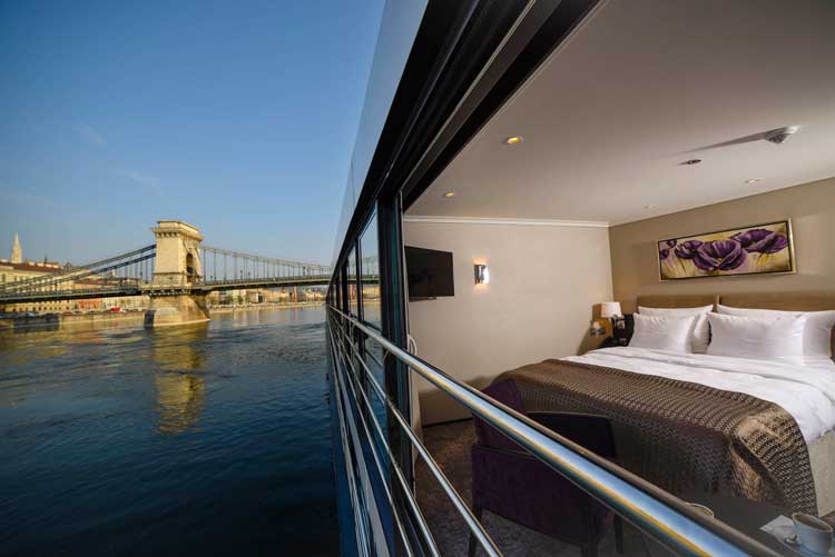 The windows in the Panorama Suites open all the way. Photo by Avalon Waterways