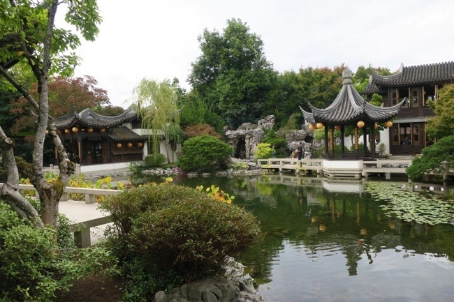 The Lan Su Chinese Garden, Portland, Oregon by Victor Block