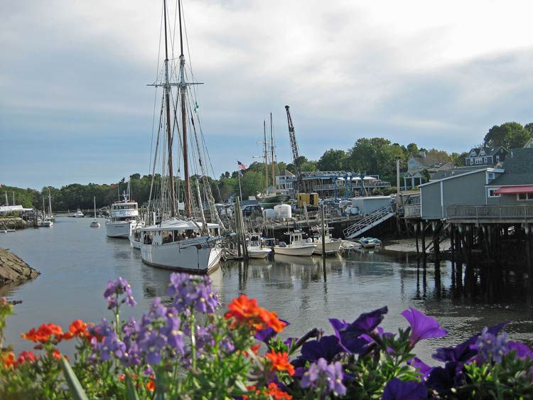 Harbor scene in Kennebunkport, Maine. Photo by Pat Woods