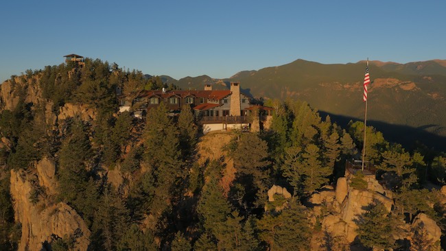 Cloud Camp with the fire tower on the left. Photo courtesy of The Broadmoor