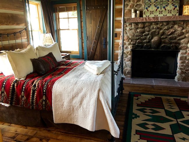 Honeymoon suite in the lodge. Photo By Claudia Carbone