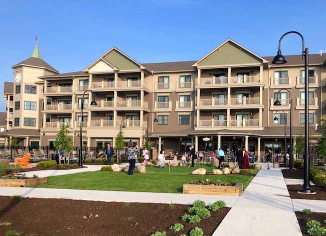 Back yard of the Chautauqua Harbor Hotel. Photo by Claudia Carbone