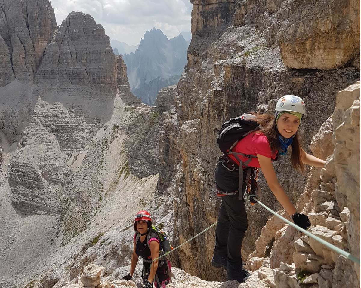 Via Ferrata in Monte Paterno.