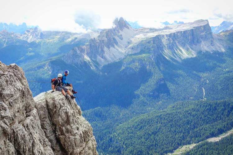 Via ferrata near Cortina d'Ampezzo. Photo by Carlo Cosi