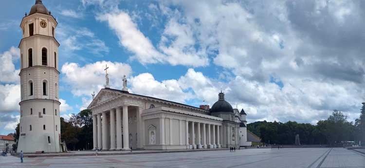 Cathedral Square in Vilnius, Lithuania. Photo by Eric D. Goodman