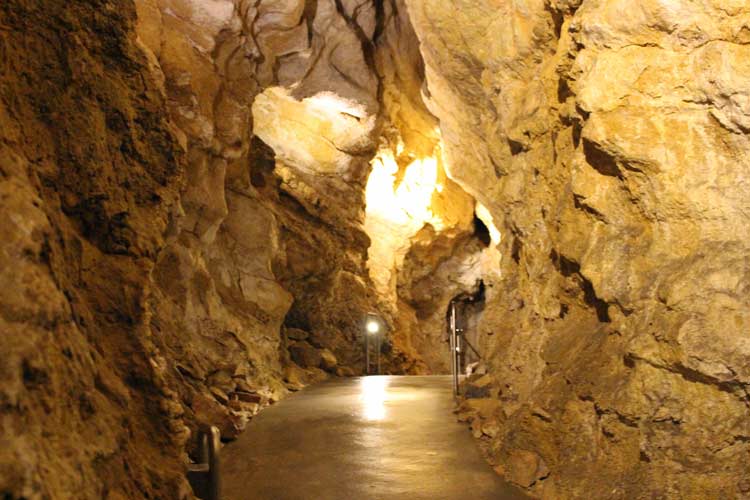 Szemlő-hegyi Cave under Budapest. Photo by Janna Graber