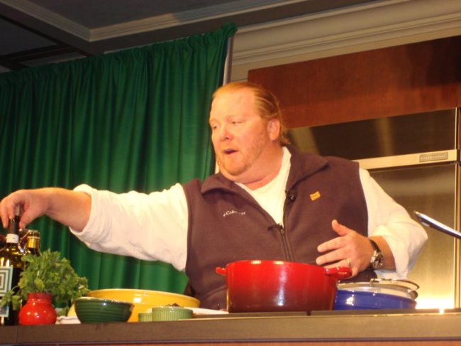 Mario Batali. (Photo by Harrison Shiels)