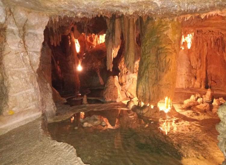 Part of the cave system in Mira de Aire Portugal