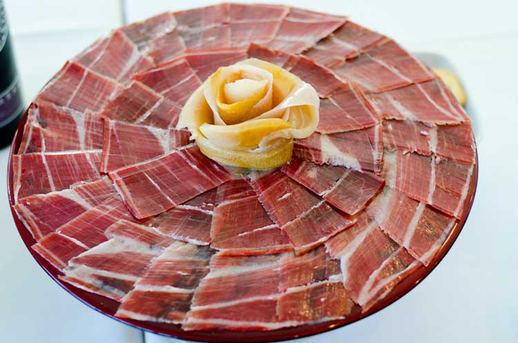 Cured Iberian acorn-fed ham is a specialty in Extremadura. Photo by Extremadura tourism 