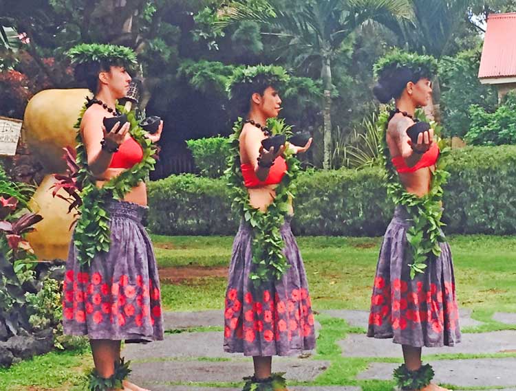 Hawaiian hula competition in Kauai. Photo by Janna Graber