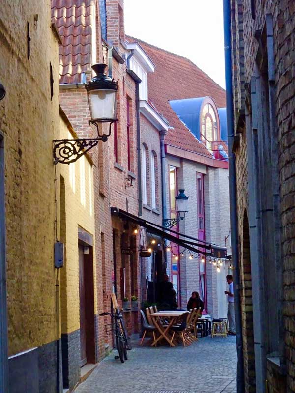 Walking through historic Bruges, Belgium. Photo by Janna Graber