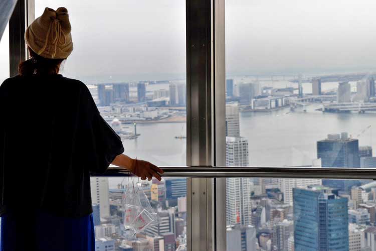 The view from the top desk of Tokyo Tower. Photo by Masayoshi Sakamoto