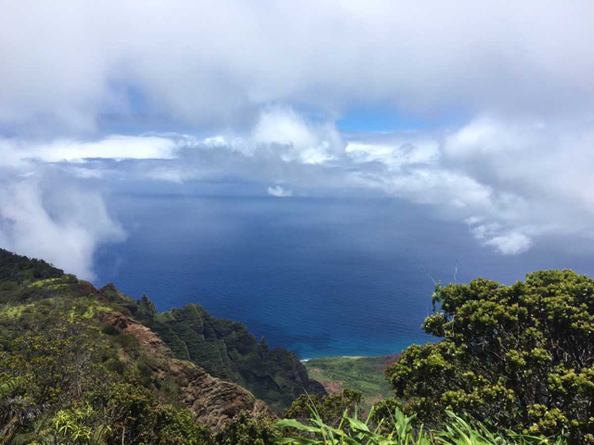 Looking over the coastline in Kauai. Photo by Janna Graber