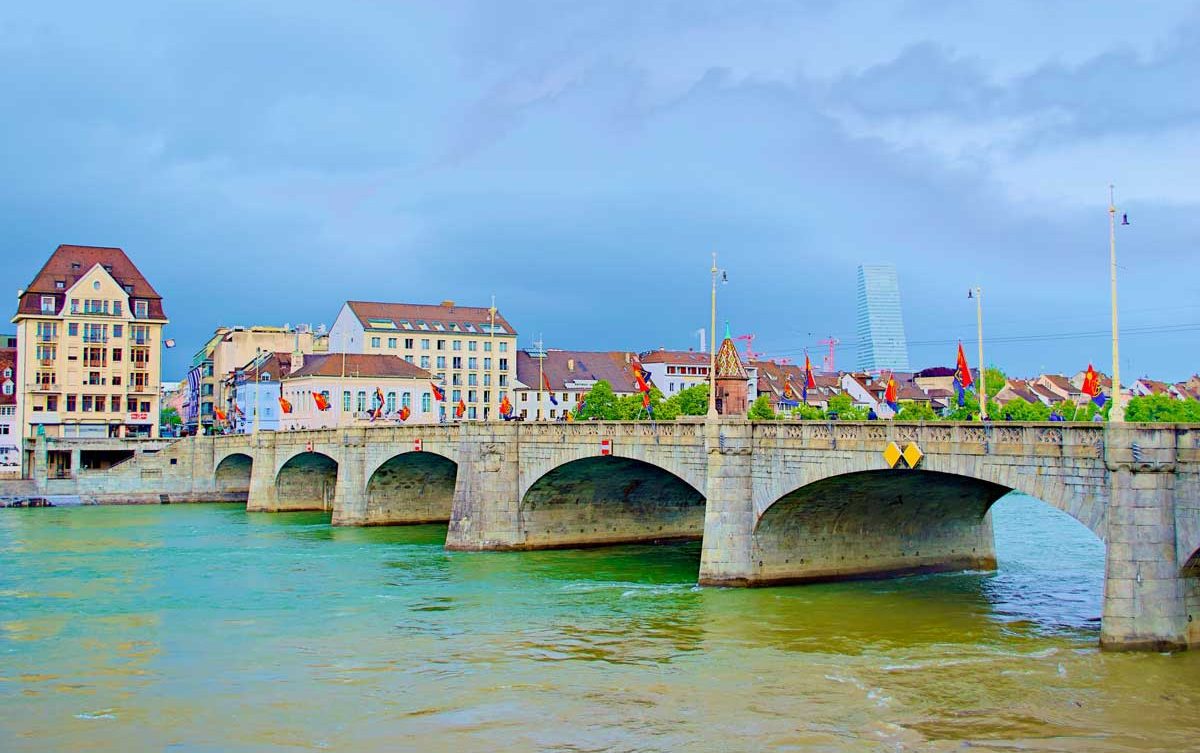 Basel, Switzerland is located on the Rhine River