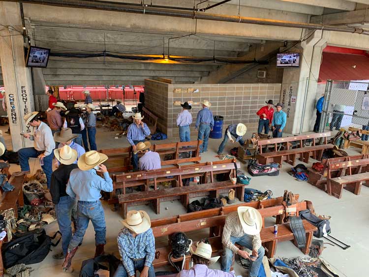 Contestants ready for the rodeo