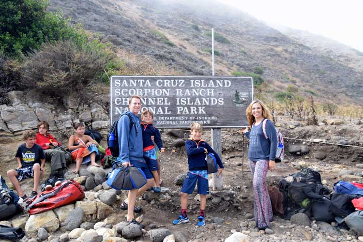 The author and her family at Scorpion Ranch