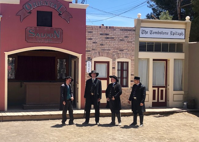 Actors re-enact the Gunfight at the OK Corral. Photo by Claudia Carbone