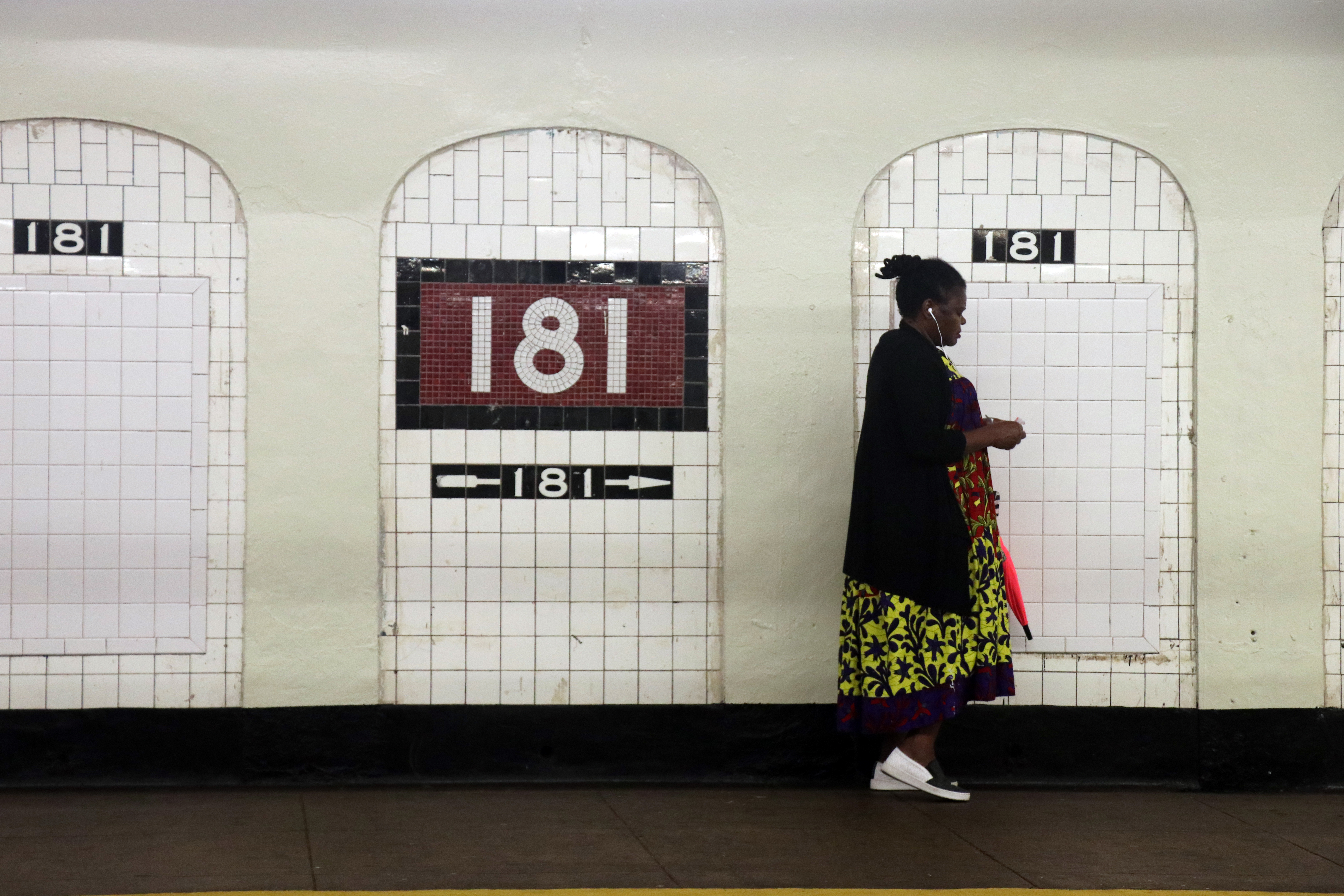 Taking-the-A-Train Subway Station Washington Heights. Photo by Joyce-McClure.