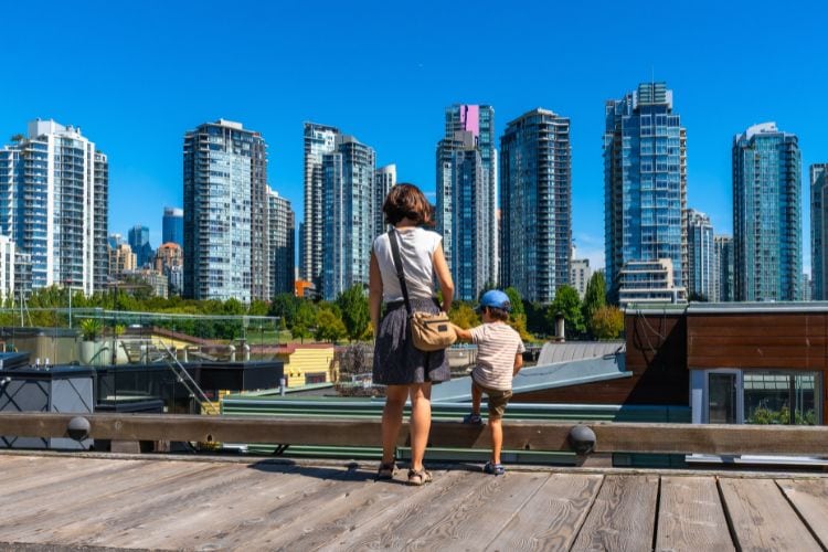 City view from Granville Island