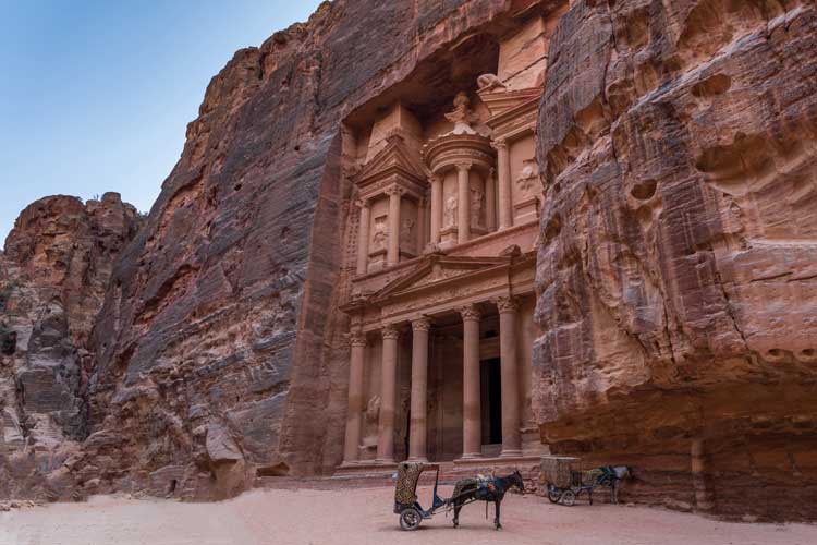We visited Petra in Jordan