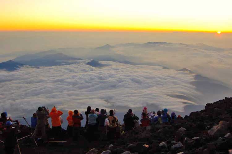 Hiking Mount Fuji in Japan