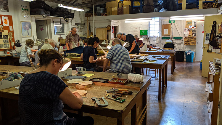 Interior of Cambridge Violin Makers