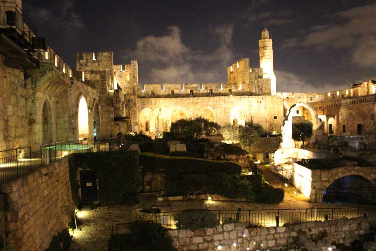 Jerusalem at night