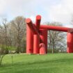 A picture of "The Way" artwork at the Laumiere Sculpture Park. Photo by Tom Varner.