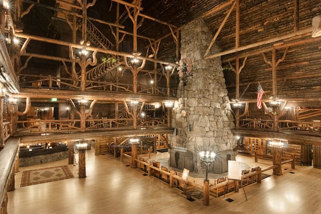 Old Faithful Inn.Photo courtesy of Yellowstone National Park Lodges