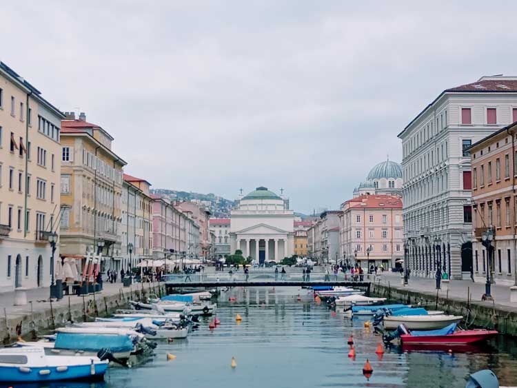 Grand Canal in Trieste, Italy