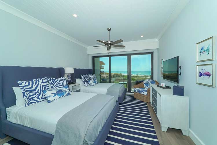 Room overlooking the beach at Anna Maria Beach Resort. Photo by Anna Maria Beach Resort