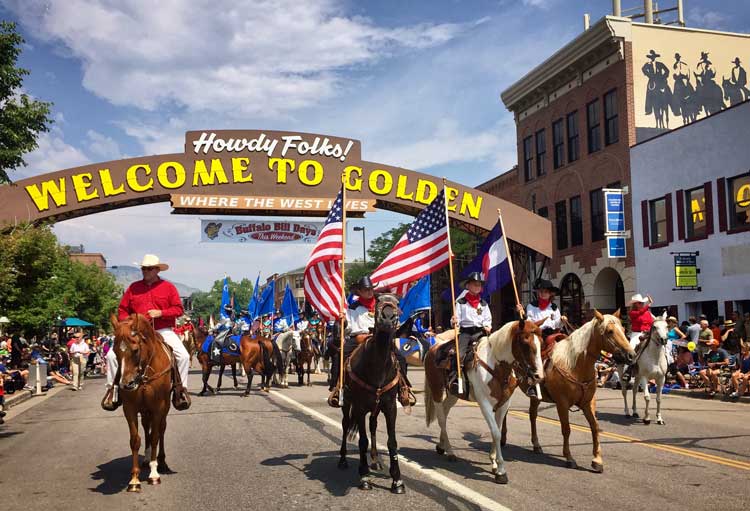 Buffalo-Bill-Days-in-Golden,-Colorado.