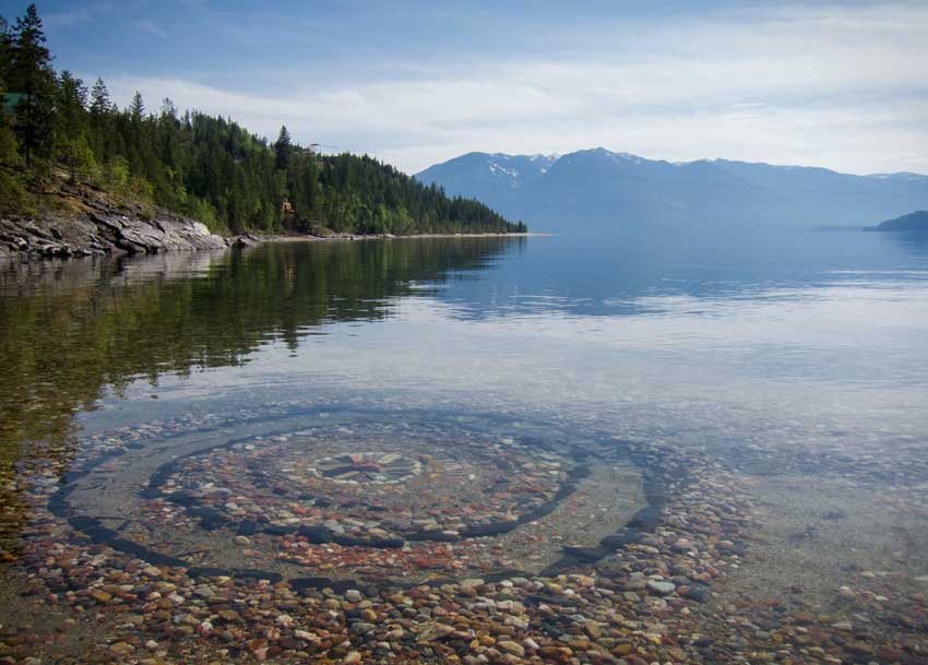 Yasodhara lake landscape. Credit Amy Allcock