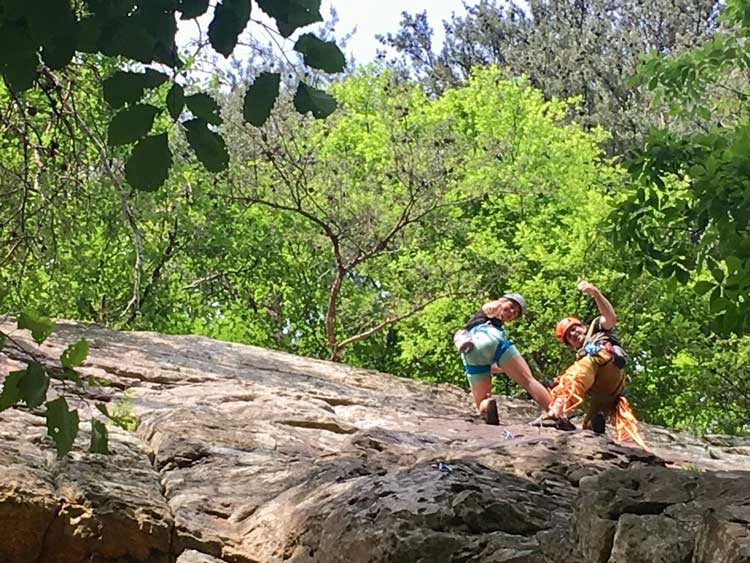 Rock climbing in Chattanooga