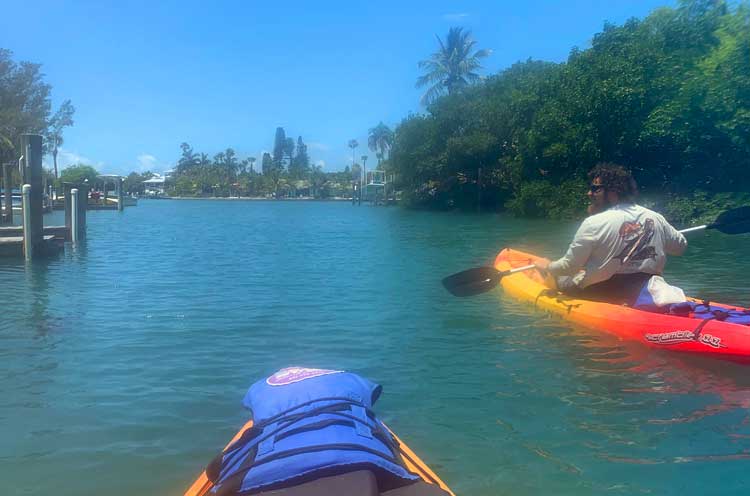 Kayaking with Beach Bums on Anna Maria Island. Photo by Janna Graber.