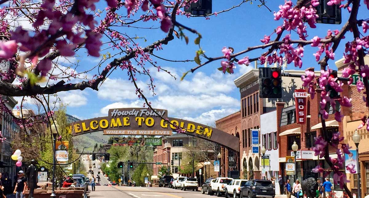 Golden is a mountain town near Denver, Colorado