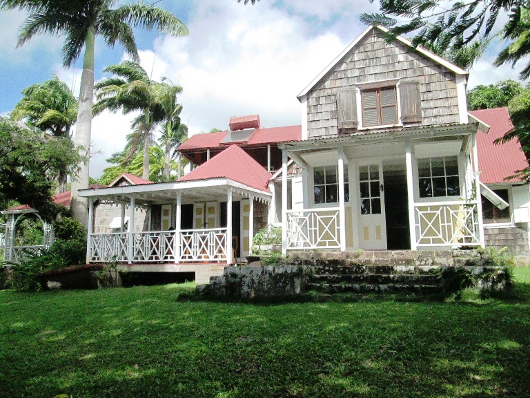 The Great House of The Hermitage Plantation in Nevis is the Oldest Wooden House in the Caribbean. Photo by Fyllis Hockman