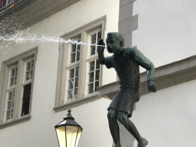 The Schängelbrunnen statue in Koblenz. Photo by Larry Haacktue in Ko